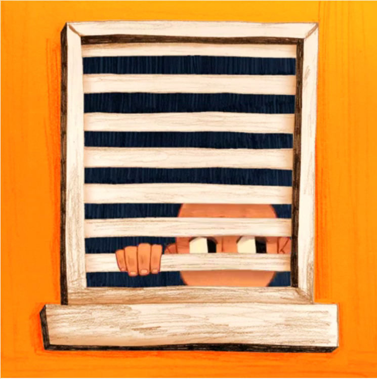 "Self Isolate", #1 of "One week with Corona" gif set, Ginni Ranieri