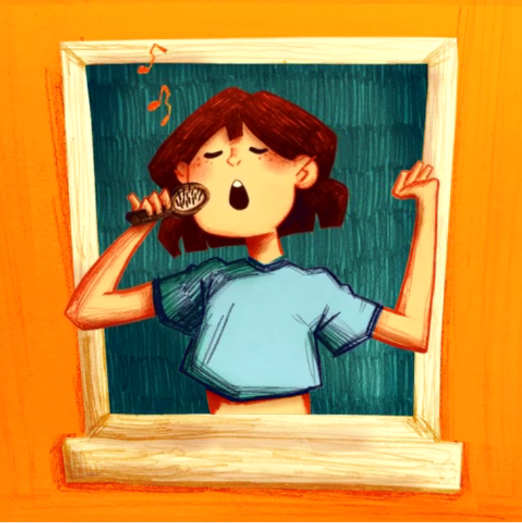 "Keep the spirits high", #4 of "One week with Corona" gif set, Ginni Ranieri