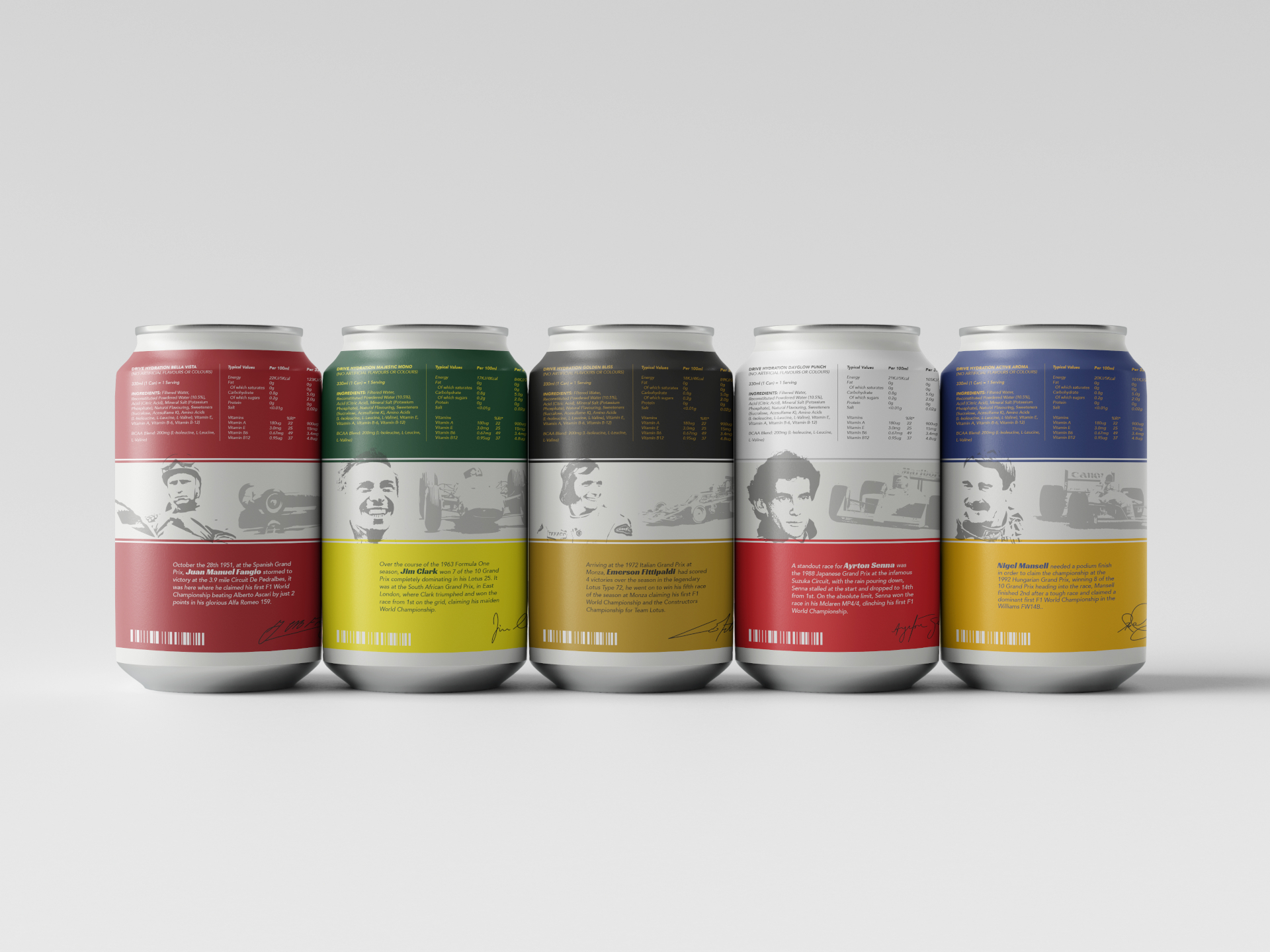 DRIVE Cans Set – Back View